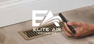 Elite Air Duct technician servicing an HVAC unit in Denver