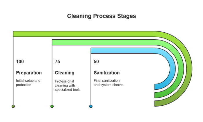 Cleaning Process Stages